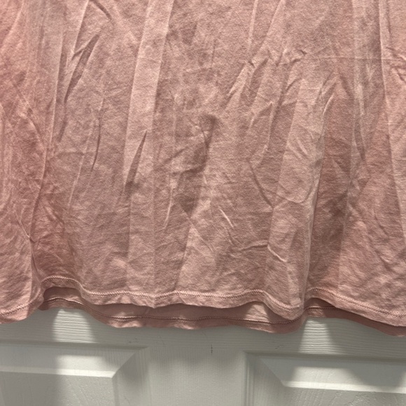 LOFT Pink Blouse with Elegant Lace Sleeves - Picture 6 of 8